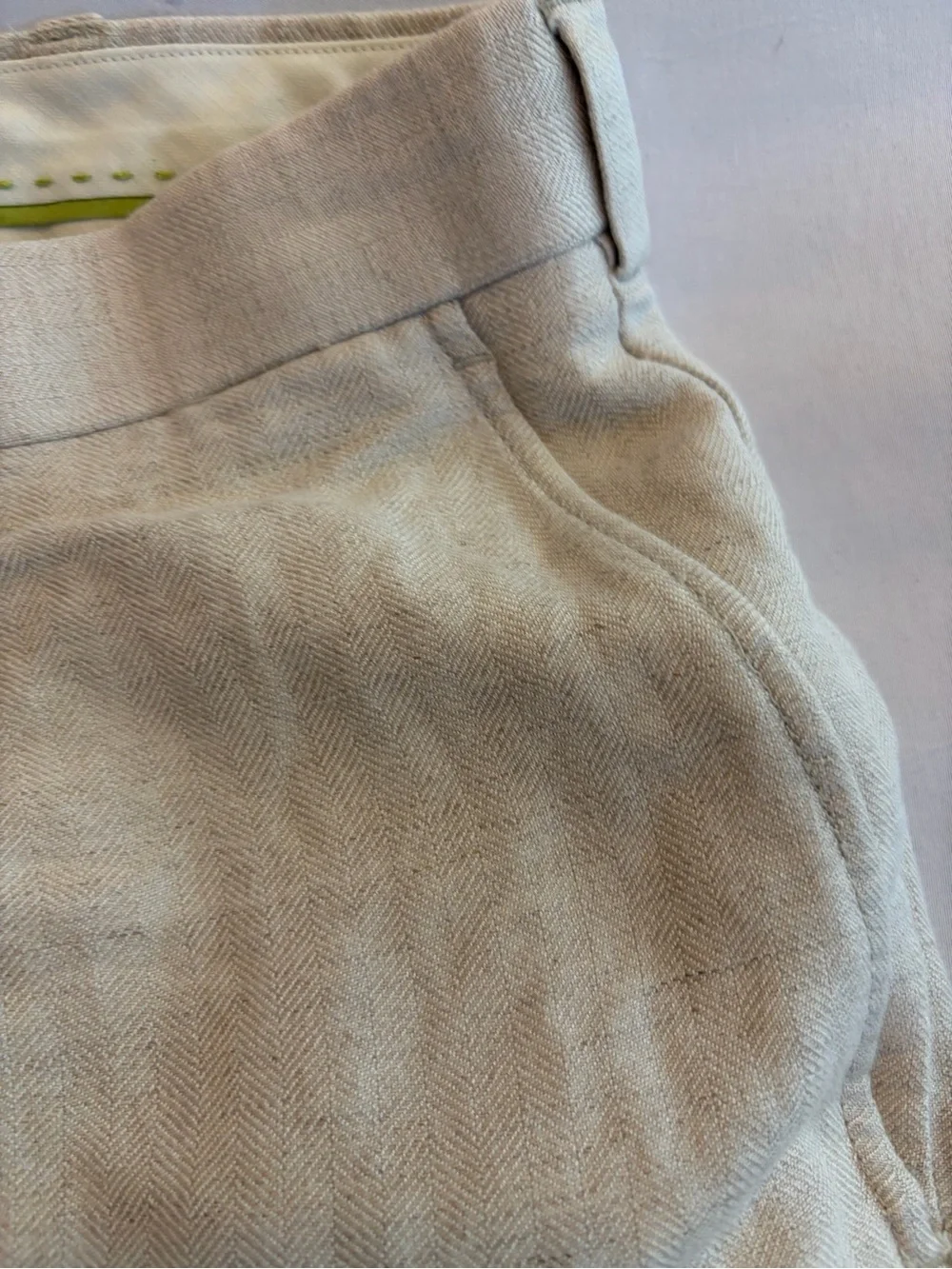 Cubavera Men's Linen Blend Pants in Cream Sizse 34x32